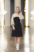 Summer linen dress features long sleeves and side pockets Malvina from Baltic Linen